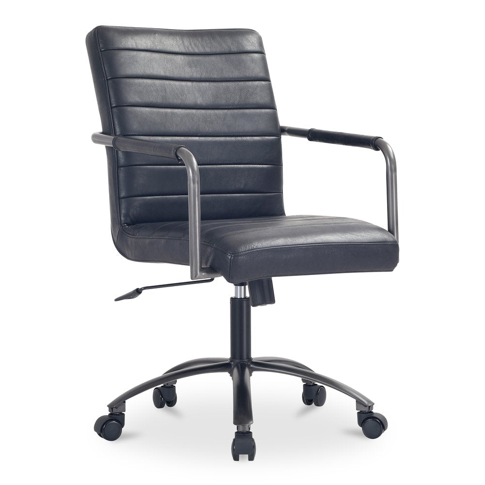Moes Home - Roy Office Chair Black Leather - PK-1116-02 view 3