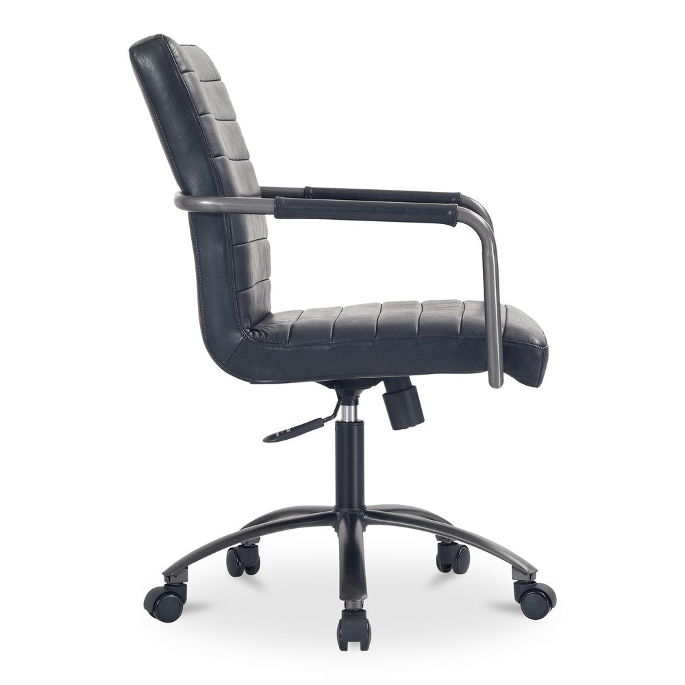 Moes Home - Roy Office Chair Black Leather - PK-1116-02 view 4