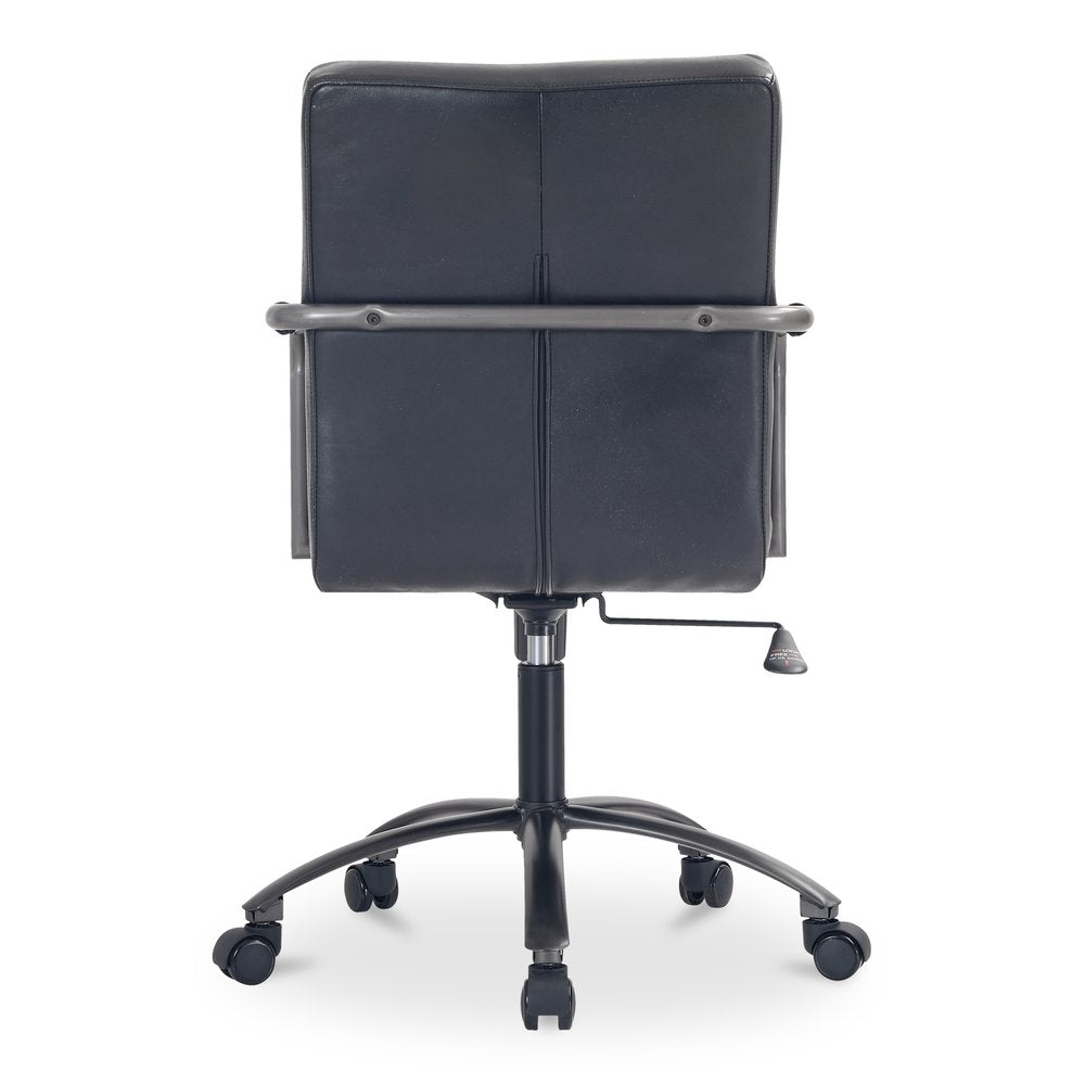 Moes Home - Roy Office Chair Black Leather - PK-1116-02 view 5