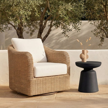 Moes Home - Ruth Outdoor Side Table Black - QX-1019-02 view 5
