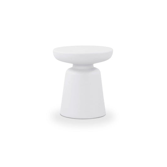 Moes Home - Ruth Outdoor Side Table White - QX-1019-18 view 2
