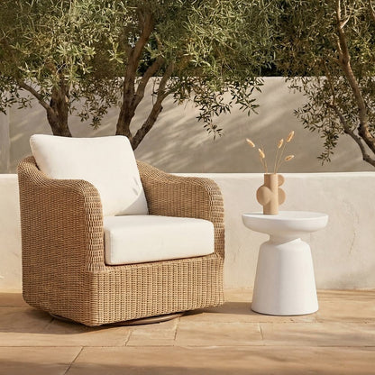 Moes Home - Ruth Outdoor Side Table White - QX-1019-18 view 5