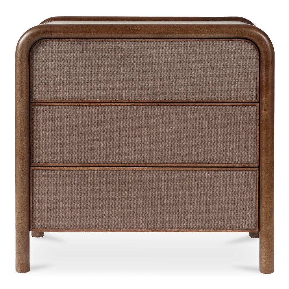 Moes Home - Rye 3 Drawer Nightstand Warm Brown - BZ-1143-03 view 1