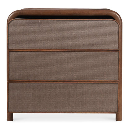 Moes Home - Rye 3 Drawer Nightstand Warm Brown - BZ-1143-03 view 3