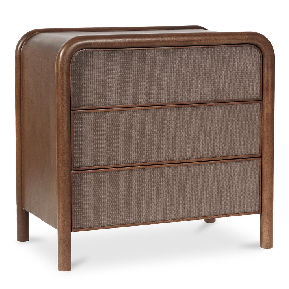 Moes Home - Rye 3 Drawer Nightstand Warm Brown - BZ-1143-03 view 4