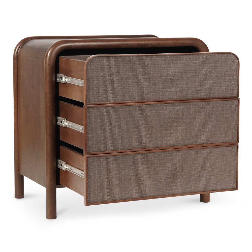 Moes Home - Rye 3 Drawer Nightstand Warm Brown - BZ-1143-03 view 5