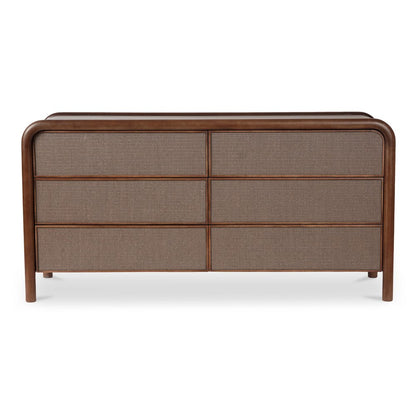Moes Home - Rye 6 Drawer Dresser Warm Brown - BZ-1144-03 view 1