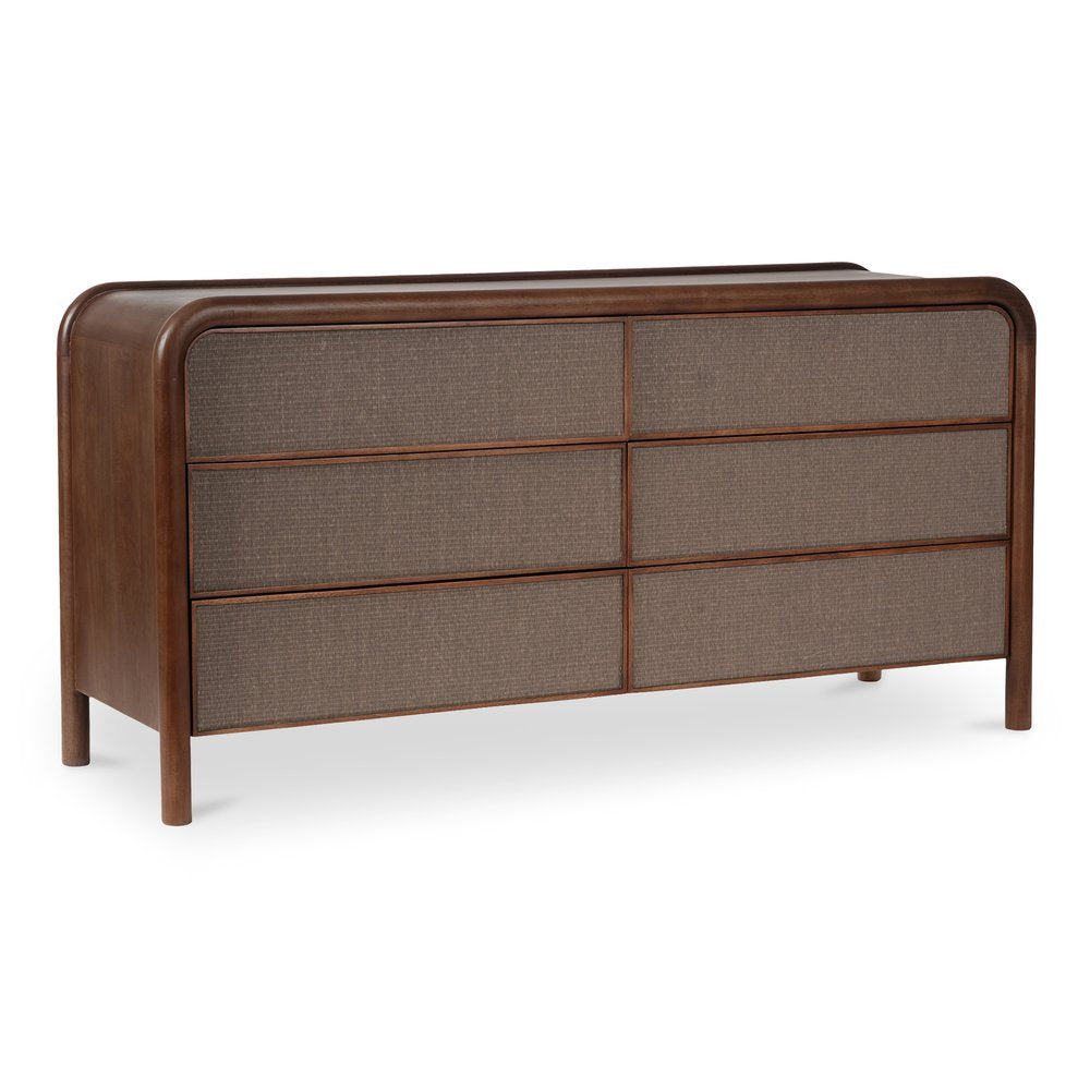 Moes Home - Rye 6 Drawer Dresser Warm Brown - BZ-1144-03 view 4