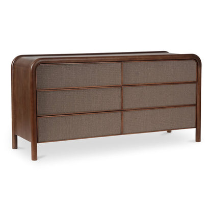 Moes Home - Rye 6 Drawer Dresser Warm Brown - BZ-1144-03 view 4