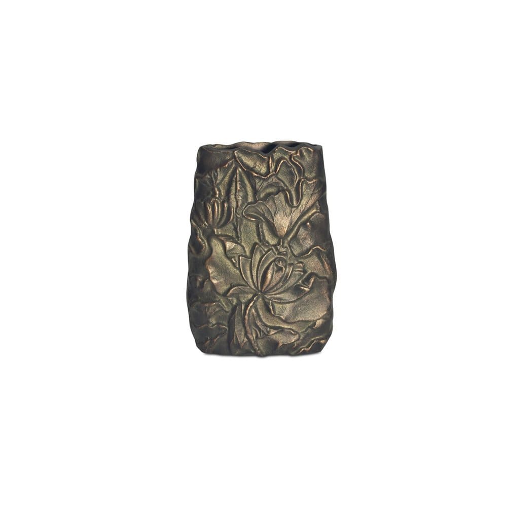 Moes Home - Sabine Cast Aluminum Vase Antique Brass - FI-1133-51 view 1