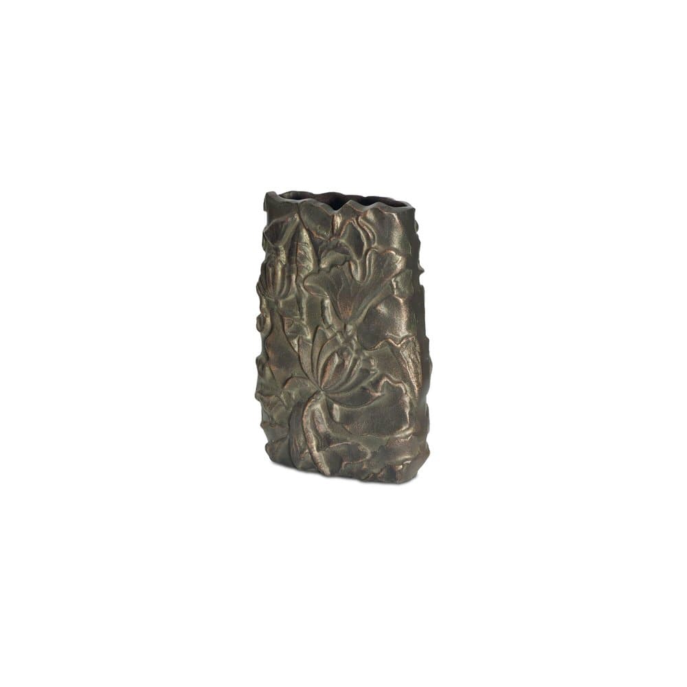 Moes Home - Sabine Cast Aluminum Vase Antique Brass - FI-1133-51 view 4