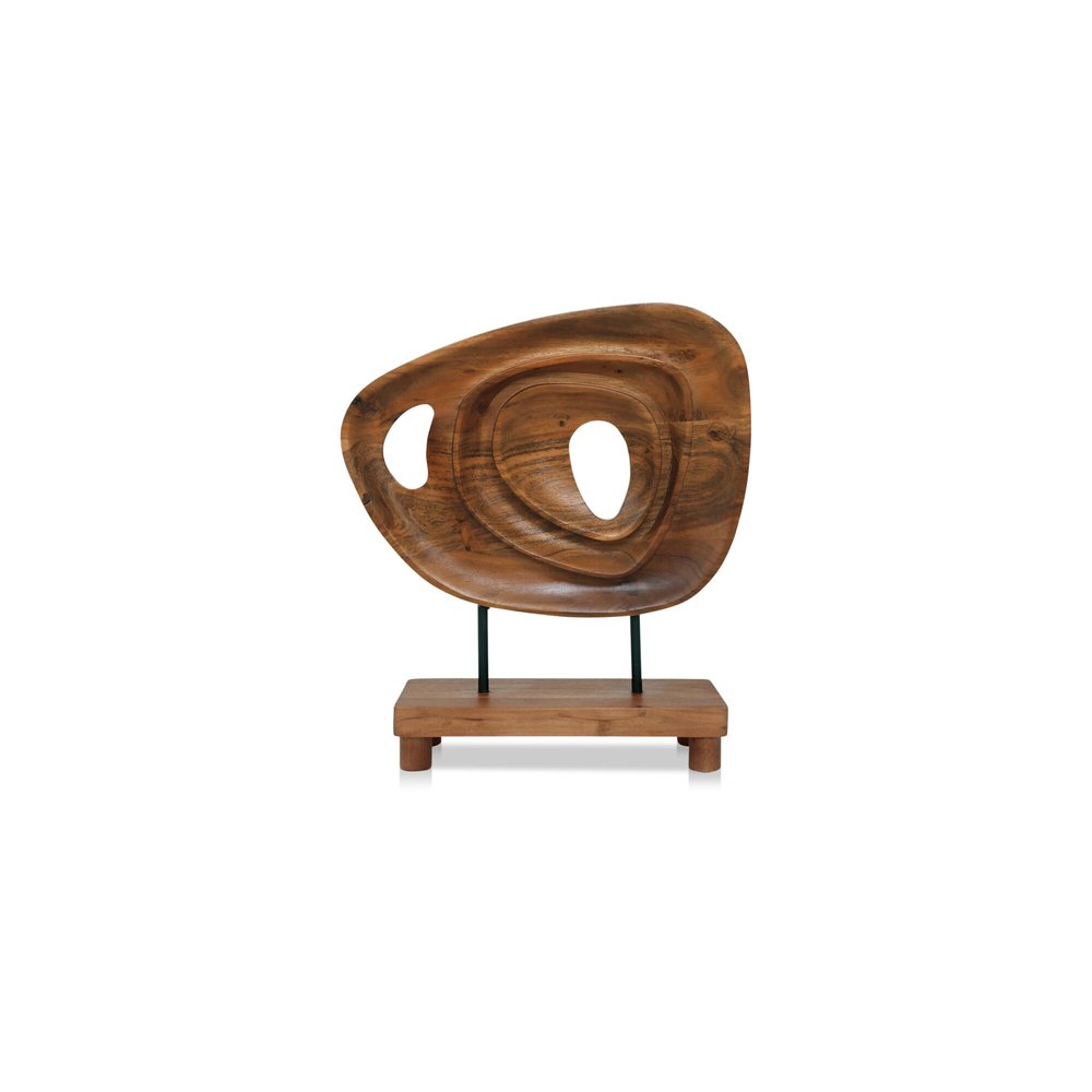 Moes Home - Saddler Sculpture Natural Acacia - DD-1054-03 view 2