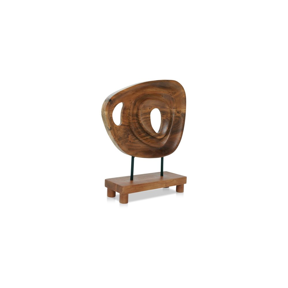 Moes Home - Saddler Sculpture Natural Acacia - DD-1054-03 view 3