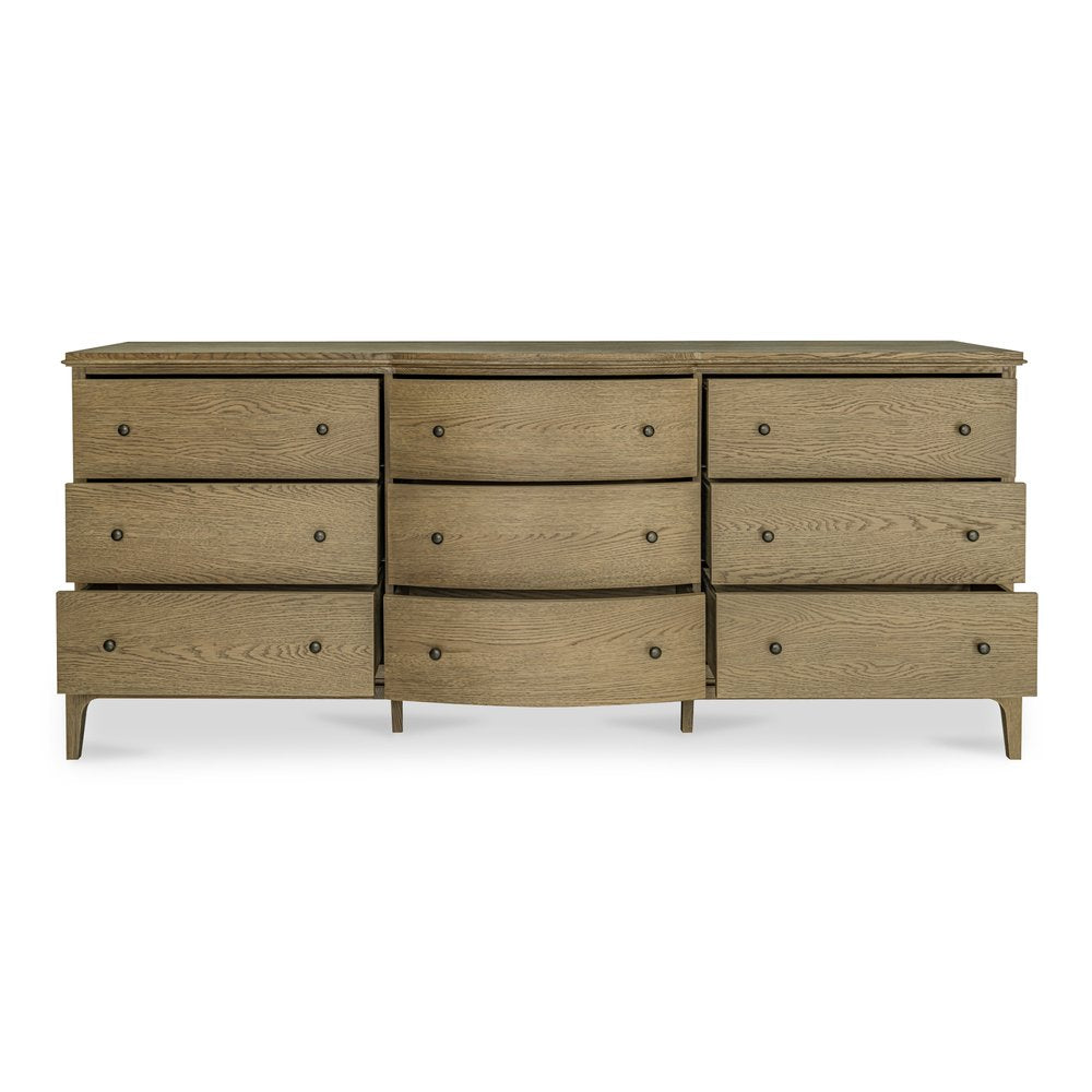 Moes Home - Sadie 9 Drawer Dresser Brown - VL-1101-03 view 2