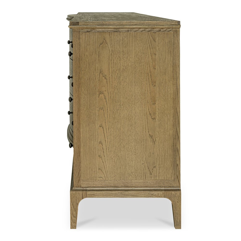 Moes Home - Sadie 9 Drawer Dresser Brown - VL-1101-03 view 3