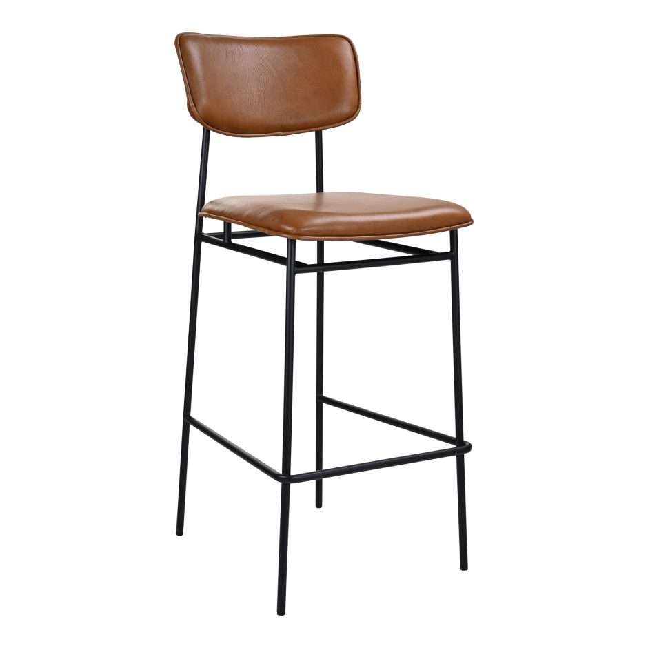 Moes Home - Sailor Barstool in Brown - EQ-1014-03 veiw 1