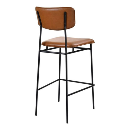 Moes Home - Sailor Barstool in Brown - EQ-1014-03 veiw 3