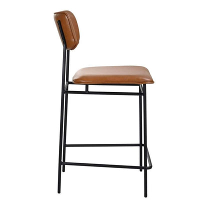 Moes Home - Sailor Counter Stool in Brown - EQ-1015-03 veiw 2