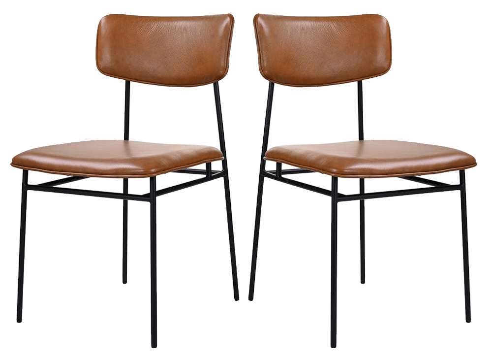 Moes Home - Sailor Dining Chair in Brown (Set of 2) - EQ-1016-03 veiw 1