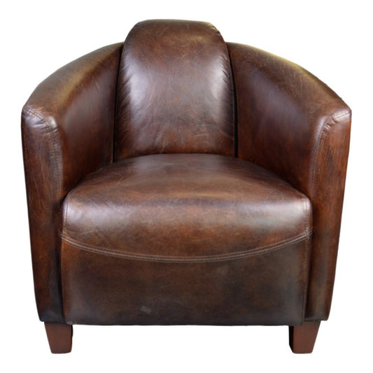 Moes Home - Salzburg Club Chair in Brown - PK-1000-20 veiw 1