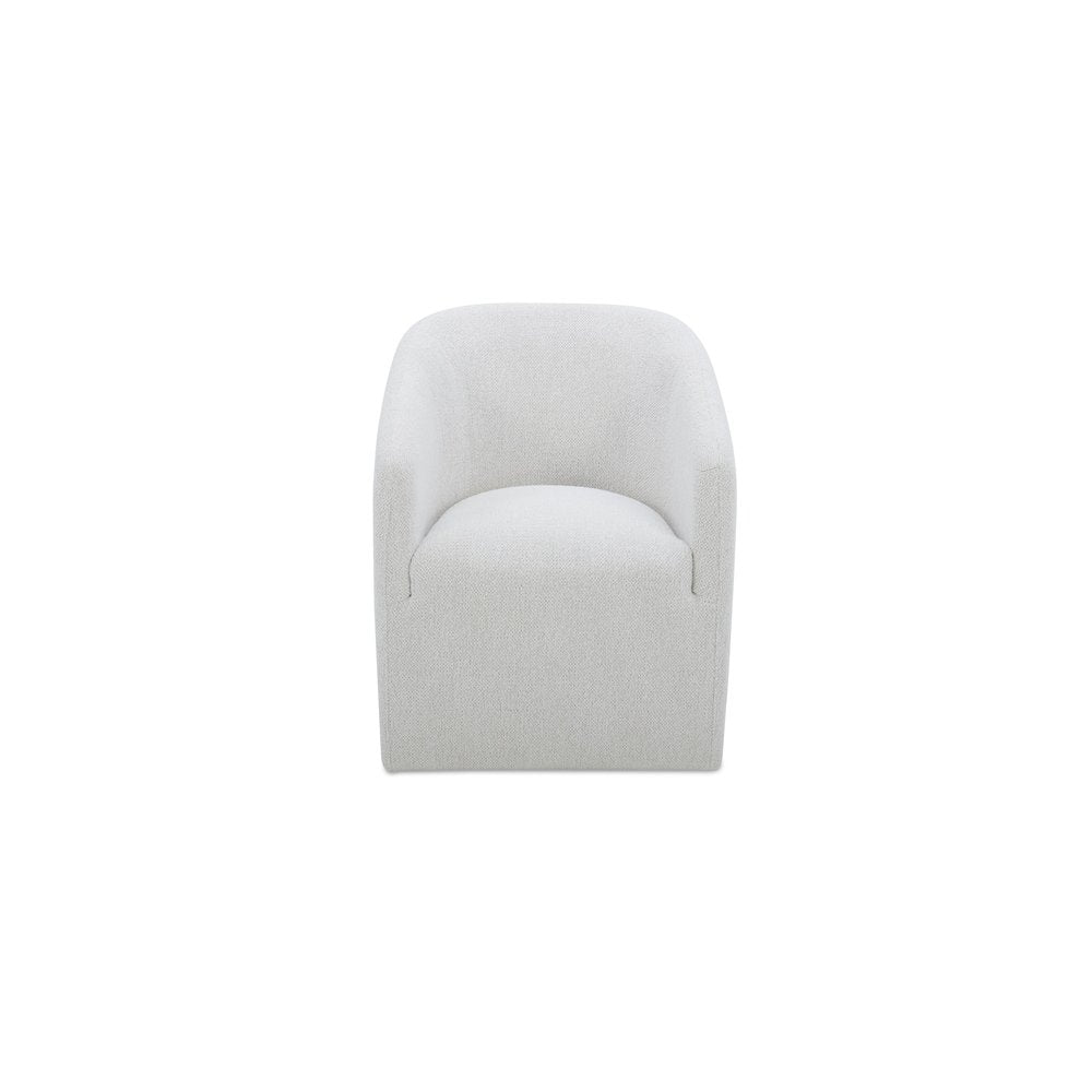 Moes Home - Sandy Rolling Dining Chair Off White - KQ-1046-05-USA view 1