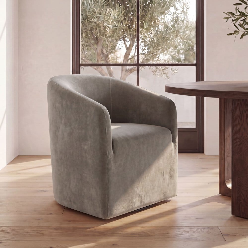 Moes Home - Sandy Rolling Dining Chair Taupe - KQ-1046-39-USA view 8
