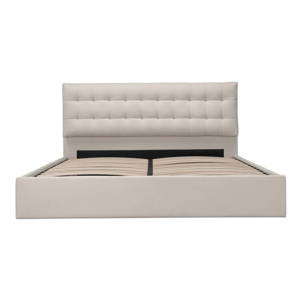 Moes Home - Sebastion King Storage Bed Cream - RN-1154-05-0 view 2