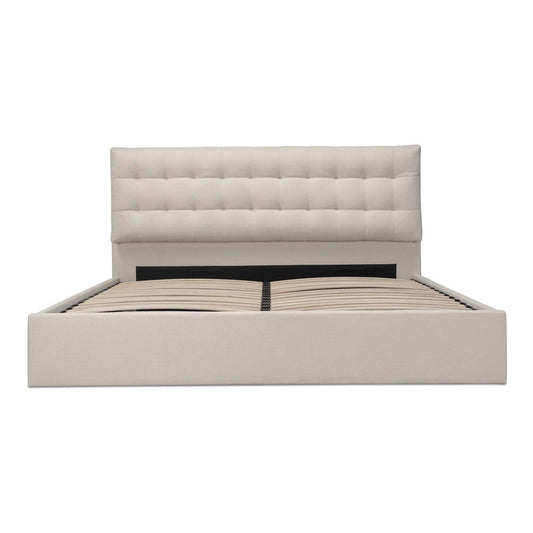 Moes Home - Sebastion King Storage Bed Cream - RN-1154-05-0 view 2