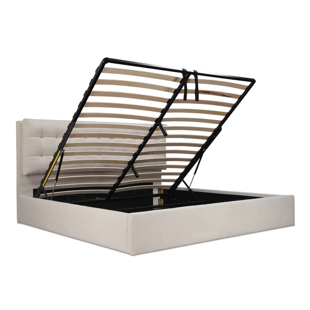 Moes Home - Sebastion Queen Storage Bed Cream - RN-1155-05-0 view 3