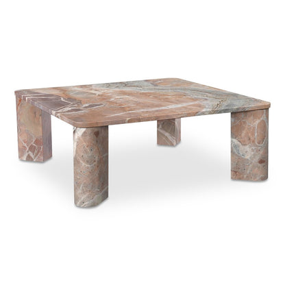 Moes Home - Segment Coffee Table Orange Levante Marble - JD-1048-12-0 view 3