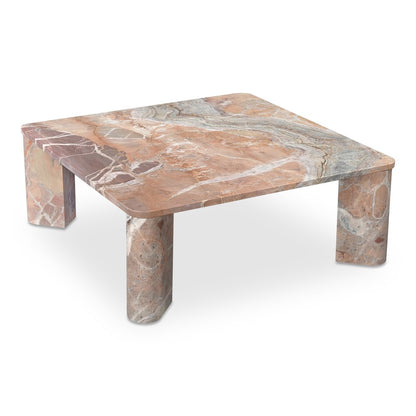Moes Home - Segment Coffee Table Orange Levante Marble - JD-1048-12-0 view 4