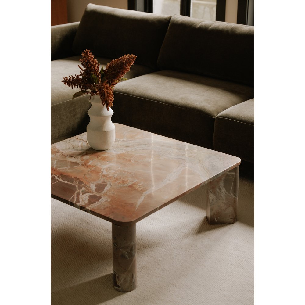 Moes Home - Segment Coffee Table Orange Levante Marble - JD-1048-12-0 view 11