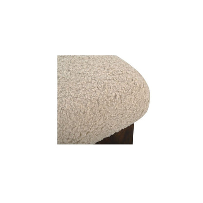 Moes Home - Serge Ottoman Cream Faux Shearling - MU-1006-05 view 6
