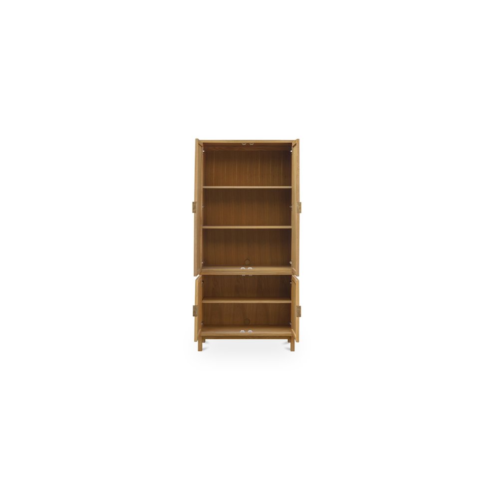 Moes Home - Seymour Tall Cabinet Natural - HN-1001-24-0 view 2