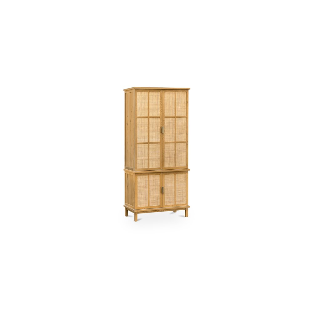 Moes Home - Seymour Tall Cabinet Natural - HN-1001-24-0 view 3