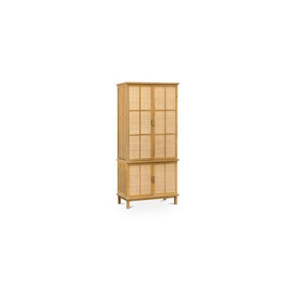 Moes Home - Seymour Tall Cabinet Natural - HN-1001-24-0 view 3