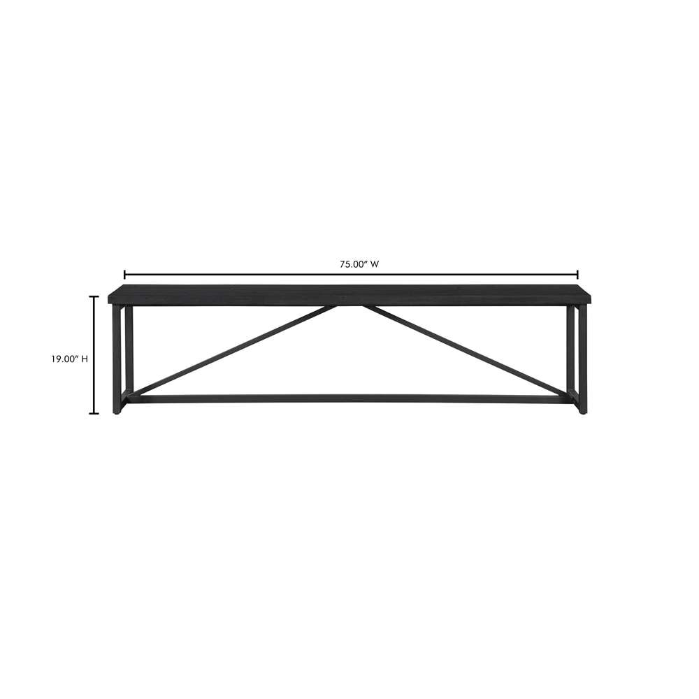 Moes Home - Sierra Bench Black - FR-1018-02 veiw 8