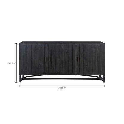 Moes Home - Sierra Sideboard Black - FR-1019-02 veiw 9