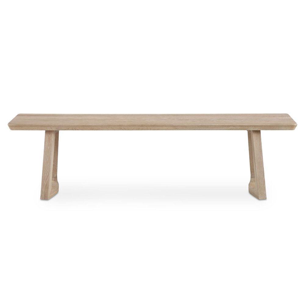 Moes Home - Silas Dining Bench Oak - BC-1160-18-0 view 1