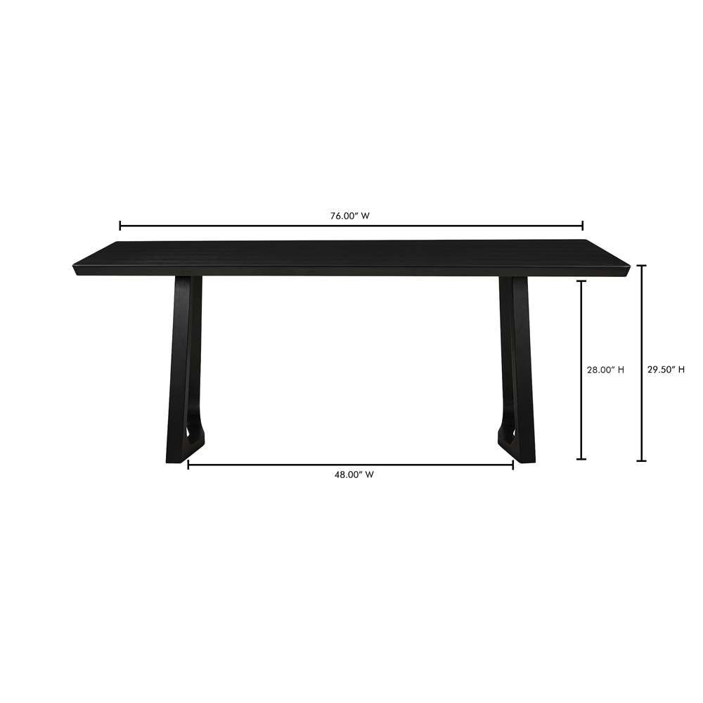 Moes Home - Silas Dining Table Black Ash - BC-1099-02-0 veiw 6