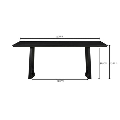 Moes Home - Silas Dining Table Black Ash - BC-1099-02-0 veiw 6