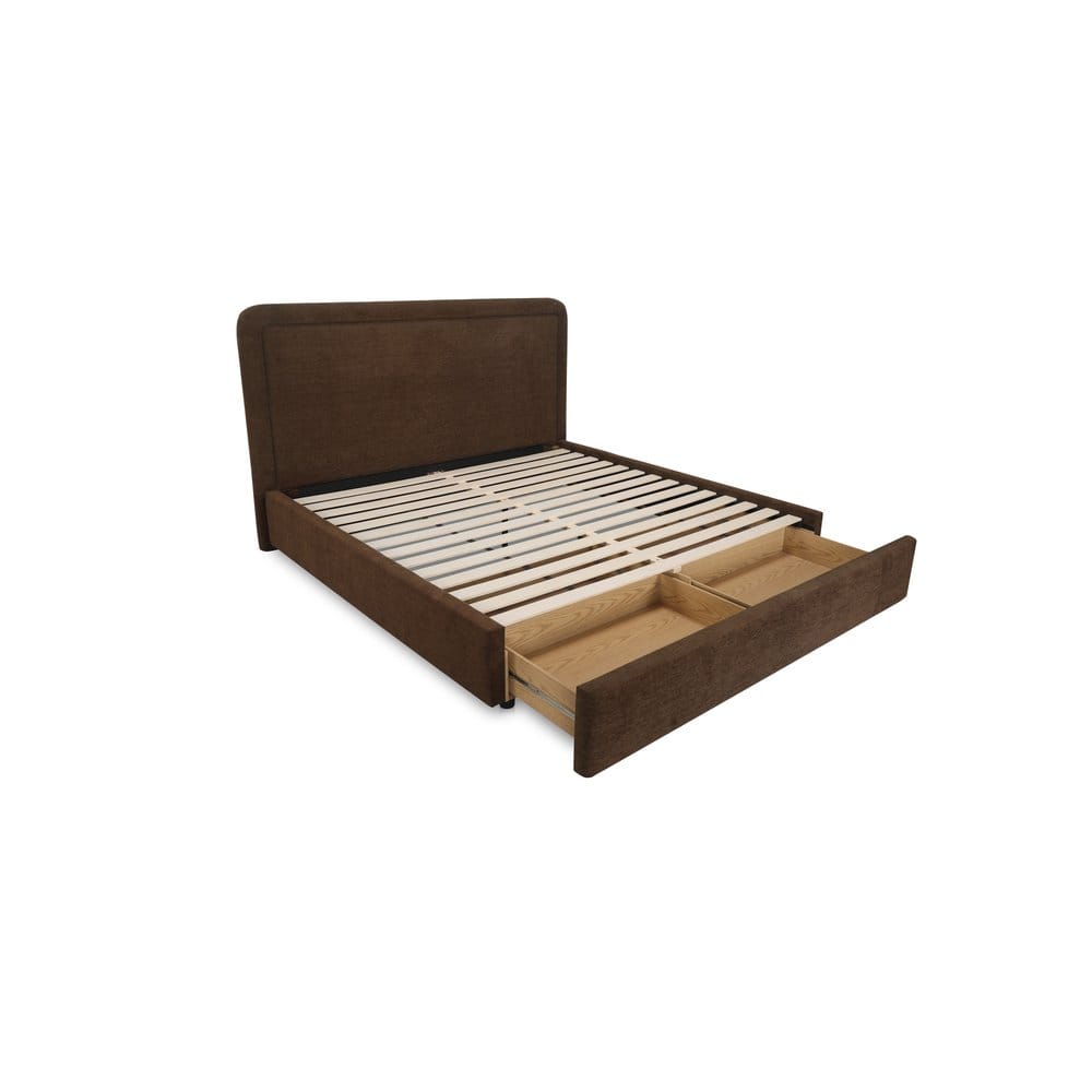 Moes Home - Simon King Storage Bed Brown - RN-1159-20-0 view 3