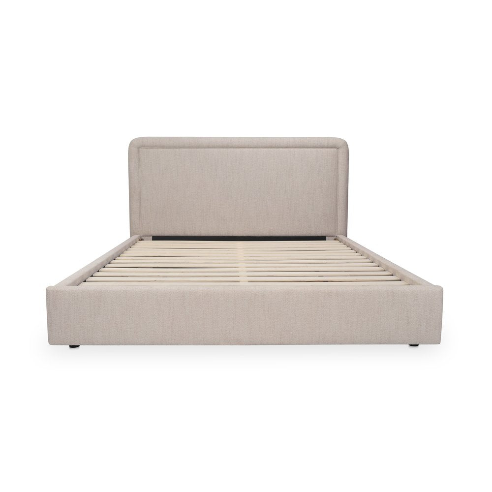 Moes Home - Simon King Storage Bed Flecked Beige - RN-1159-34-0 view 2