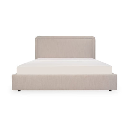 Moes Home - Simon Queen Storage Bed Flecked Beige - RN-1158-34-0 view 1