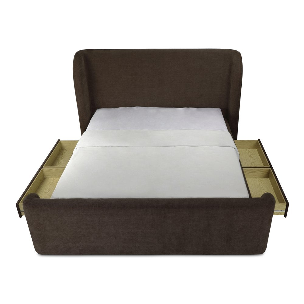 Moes Home - Sophia King Storage Bed Brown - RN-1153-03-0 view 3