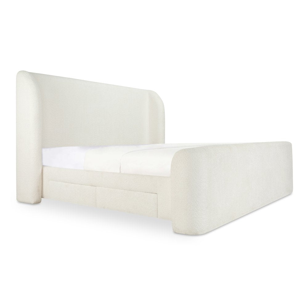 Moes Home - Sophia King Storage Bed Cream - RN-1153-05-0 view 5