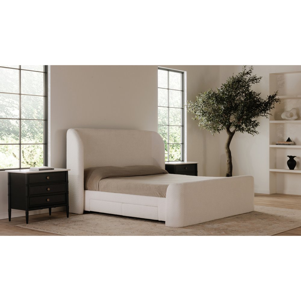 Moes Home - Sophia King Storage Bed Cream - RN-1153-05-0 view 15