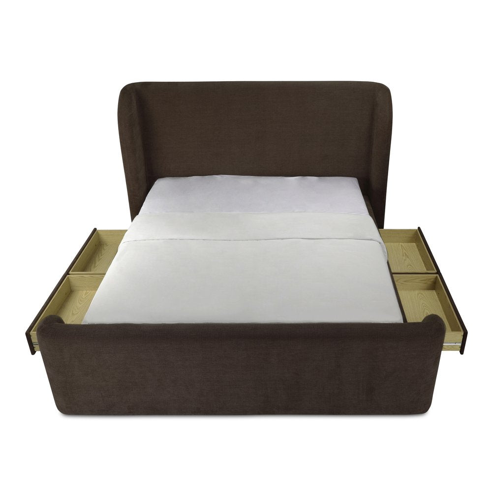 Moes Home - Sophia Queen Storage Bed Brown - RN-1152-03-0 view 4