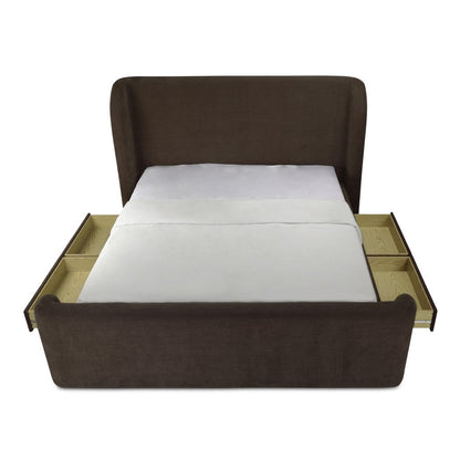 Moes Home - Sophia Queen Storage Bed Brown - RN-1152-03-0 view 4