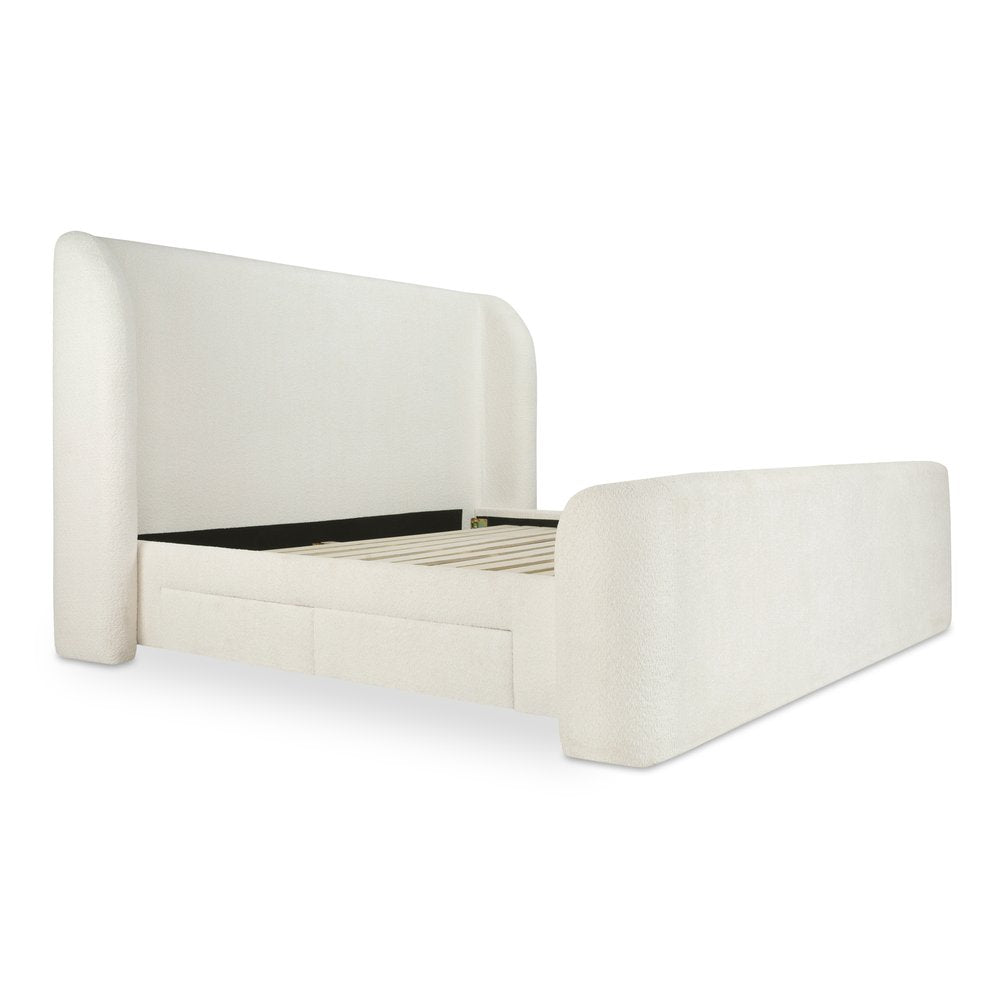 Moes Home - Sophia Queen Storage Bed Cream - RN-1152-05-0 view 6